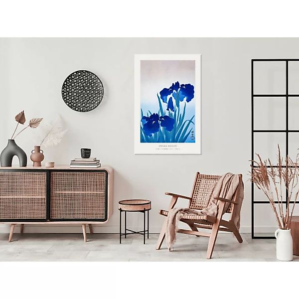 Wandbild Blue Irises (1 Part) Vertical XXL günstig online kaufen