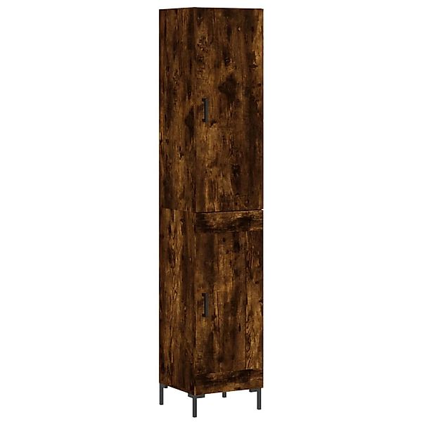 vidaXL Highboard Räuchereiche 34,5x34x180 cm Holzwerkstoff 3199110 günstig online kaufen