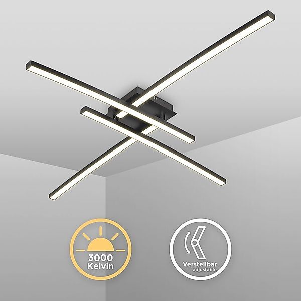 B.K.Licht Deckenleuchte LED Deckenlampe 20W 3.000K günstig online kaufen