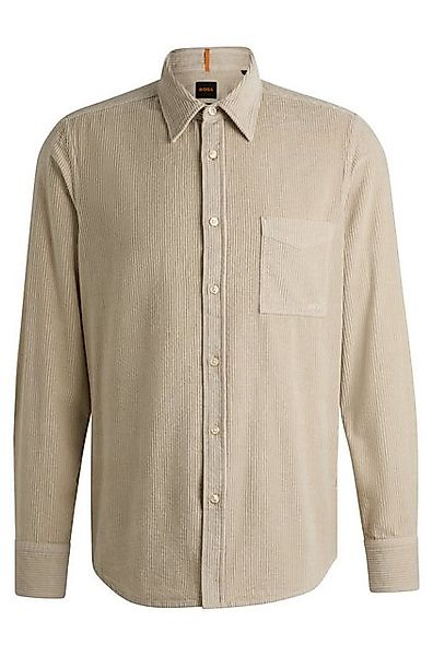 BOSS ORANGE Langarmhemd Relegant_6_M mit Logo-Stickerei günstig online kaufen