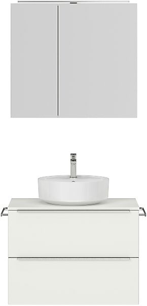 nobilia® Badmöbel-Set »Alvene«, (2 St., vormontiert, mit Soft-Close), inkl. günstig online kaufen