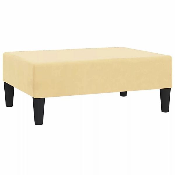 Fußhocker Creme 78x56x32 Cm Samt günstig online kaufen