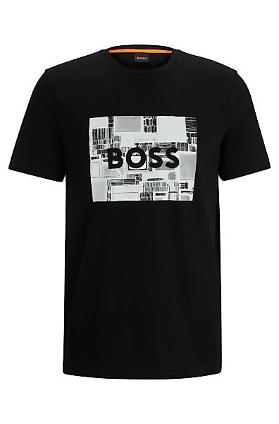 BOSS ORANGE Kurzarmshirt Teeheavyboss mit modischem Frontdruck günstig online kaufen