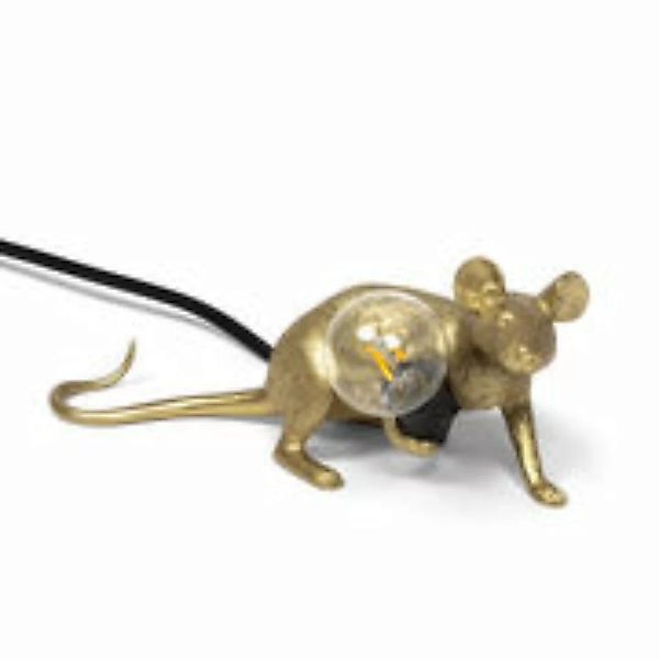 Tischleuchte Mouse Lie Down #3 / Souris allongée plastikmaterial gold / lie günstig online kaufen