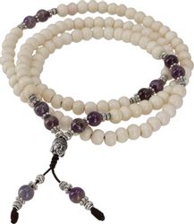 Guru-Shop Perlenkette Tibetische Mala aus Halbedelsteinen,.. günstig online kaufen