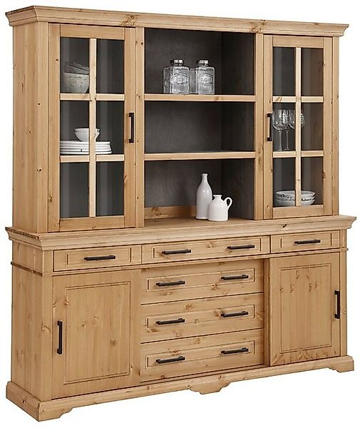 Home affaire Buffet "Anabel, mit Glastüren und Metallgriffen", Küchenbuffet günstig online kaufen