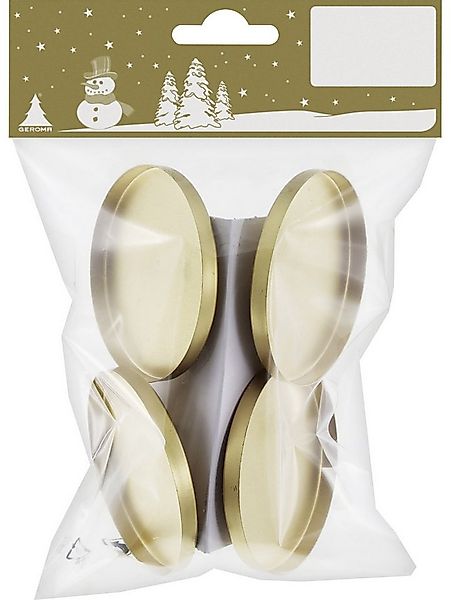 Rodermund Teelichthalter Teelichthalter Metall Ø 6 cm gold 4 Stück günstig online kaufen