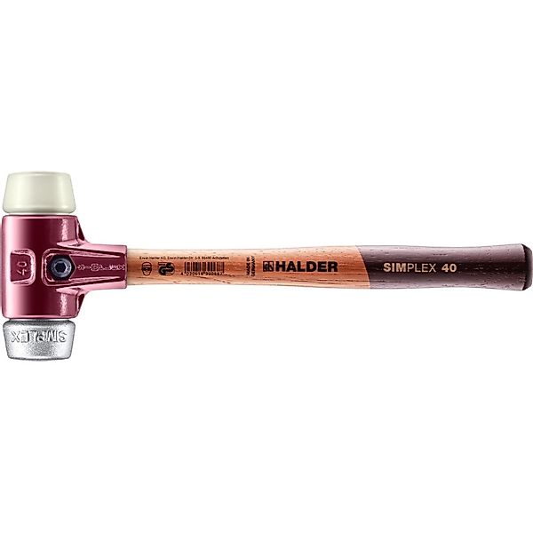 Halder Simplex Schonhammer Ø 40 mm Nylon   Weichmetall günstig online kaufen