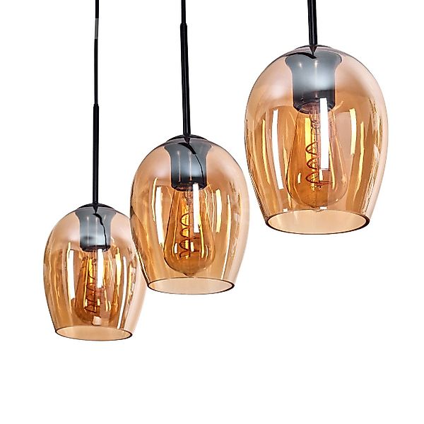 hofstein Pendelleuchte Pendellampe aus Metall/Glas in günstig online kaufen