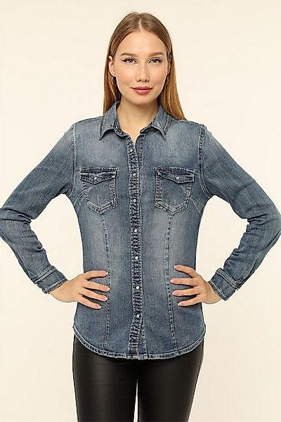 HomeStore Hemdbluse Denimhemd günstig online kaufen