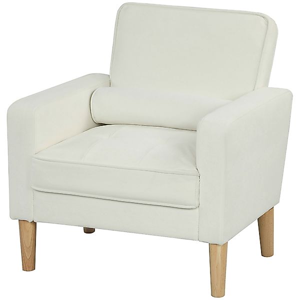 HOMCOM Loungesessel Sessel Getufteter Polstersessel mit Armlehne, Holzbeine günstig online kaufen