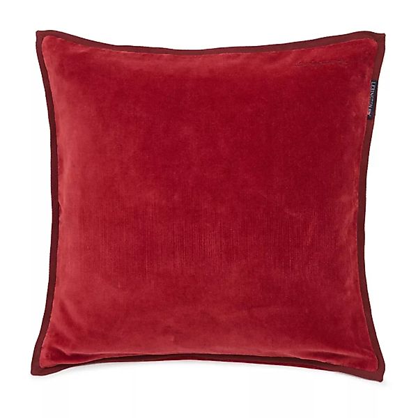 Velvet Kissenbezug mit Kante 50 x 50cm Red günstig online kaufen