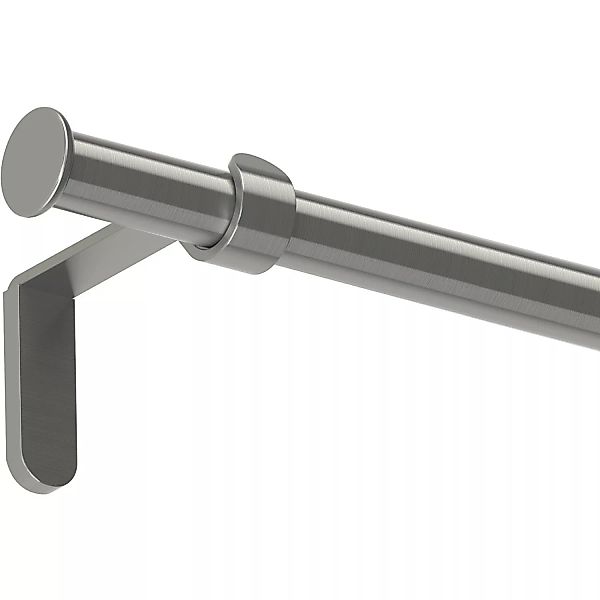 Gardinenstangen-Set Metall Edelstahloptik 160 cm günstig online kaufen