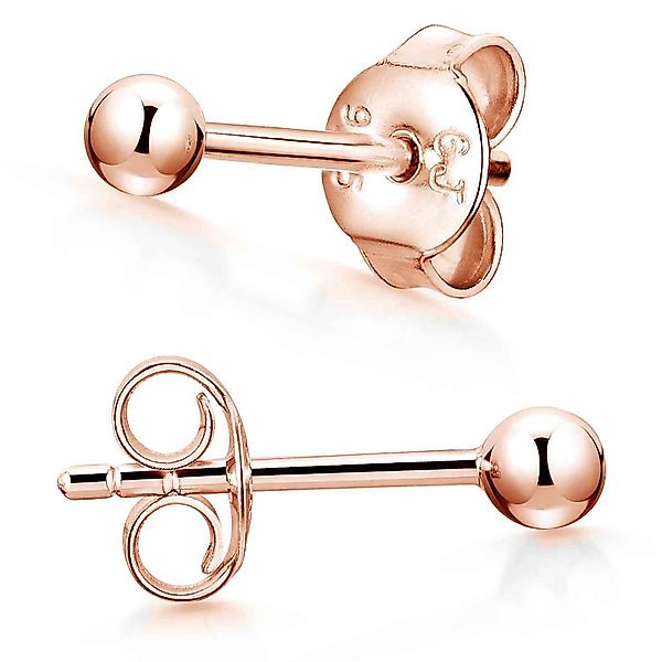 Materia Paar Ohrstecker Kugel Basic Rosegold günstig online kaufen