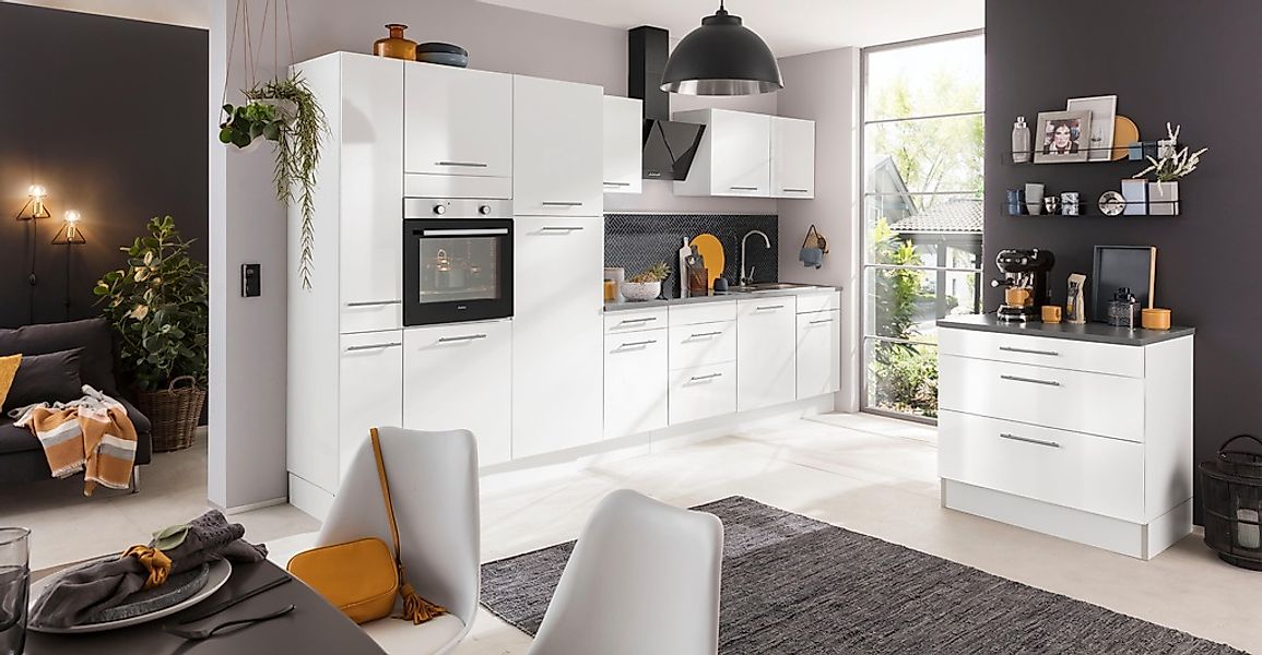wiho Küchen Küchenzeile "Ela", Breite 340 cm, Soft-Close-Funktion, höhenver günstig online kaufen
