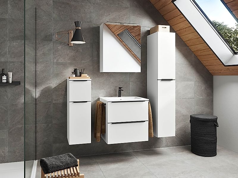 nobilia® Badmöbel-Set »Levere«, (2 St., vormontiert, mit Soft-Close), inkl. günstig online kaufen