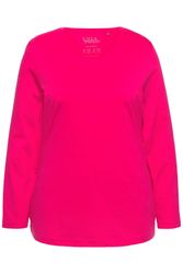 Ulla Popken T-Shirt Shirt Slim Rundhalsausschnitt günstig online kaufen