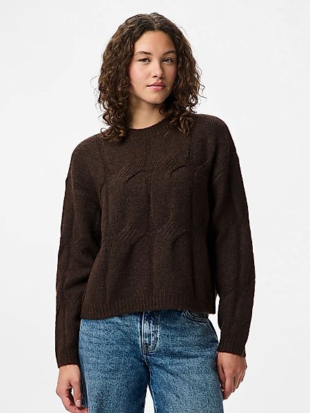 pieces Strickpullover "PCJENNA LS O-NECK CABLE KNIT NOOS BC" günstig online kaufen
