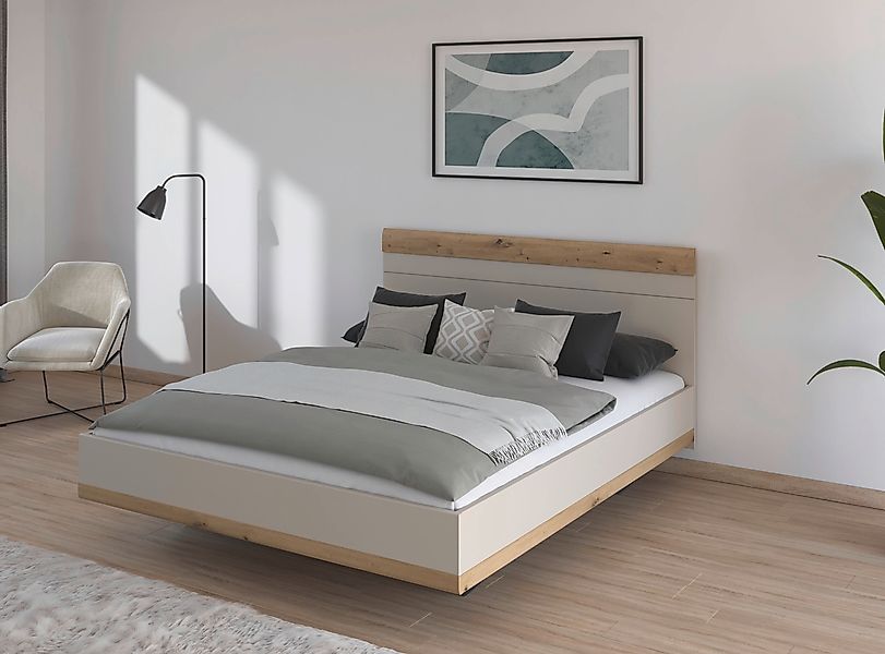 rauch Futonbett »Bett Doppelbett Holzbett SAJO« mit Farb-Absetzungen in kom günstig online kaufen