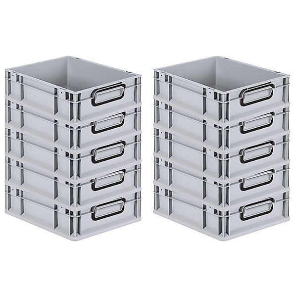 PROREGAL SparSet 10x Eurobox Nextgen Color HxBxT 12x30x40cm 11 Liter Griffe günstig online kaufen