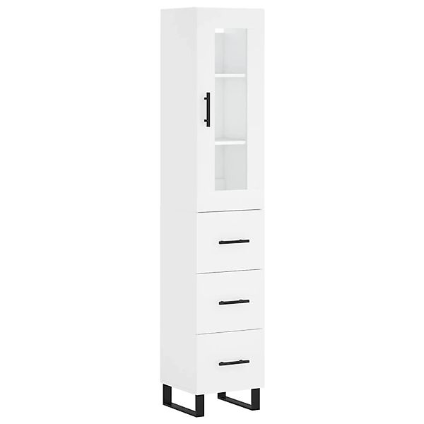 vidaXL Highboard Weiß 34,5x34x180 cm Holzwerkstoff 3199257 günstig online kaufen