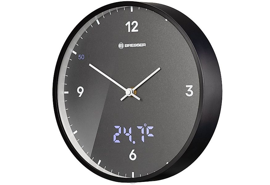 BRESSER Wanduhr MyTime LEDsec Wanduhr 24 cm - anthrazit günstig online kaufen
