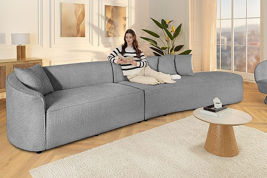 riess-ambiente Big-Sofa ATELIER L 330cm grau günstig online kaufen