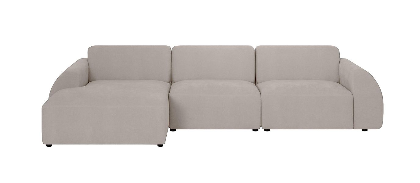 NADUVI Collection | Ecksofa Mattis links 3-Sitzer Bouclé günstig online kaufen