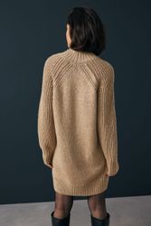 Next Strickkleid Glitzerndes Mini-Pulloverkleid mit Stehkragen günstig online kaufen