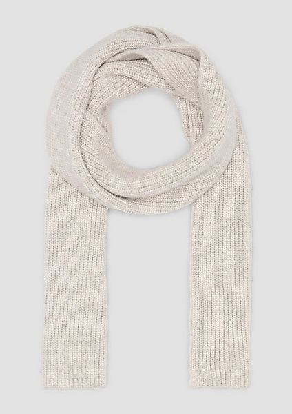 s.Oliver Schal Tuch, Gestrickter Schal mit Schmuckperlen günstig online kaufen