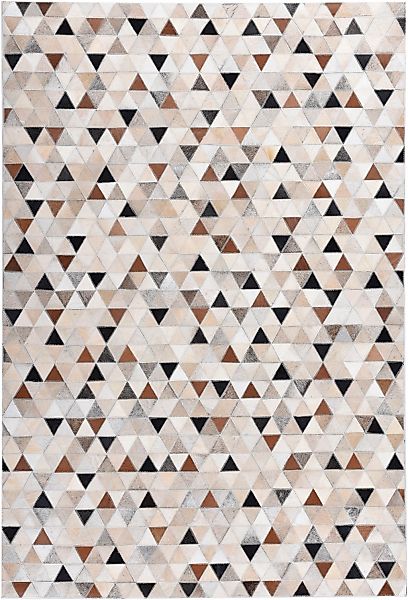 THEKO Fellteppich »Kobe«, rechteckig, 3 mm Höhe, Patchwork, handgenäht, ech günstig online kaufen