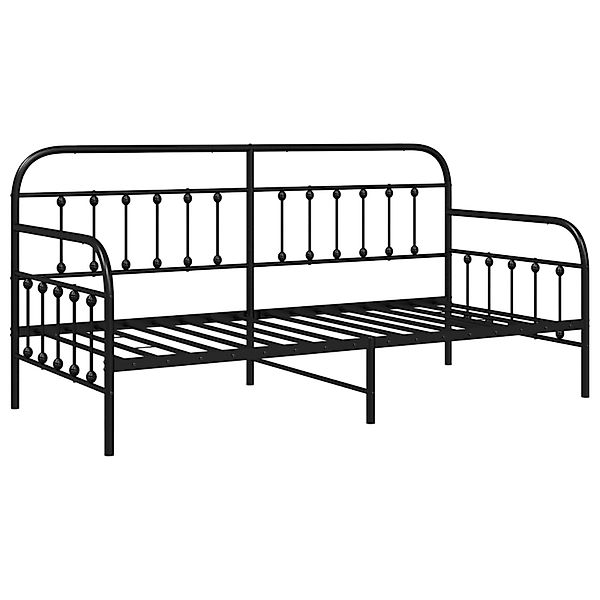 vidaXL Bett Tagesbett Schwarz 100x190 cm günstig online kaufen