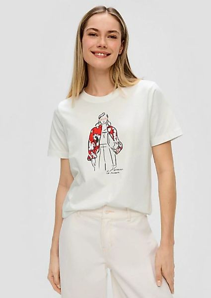 s.Oliver Kurzarmshirt Printshirt mit Crew Neck günstig online kaufen