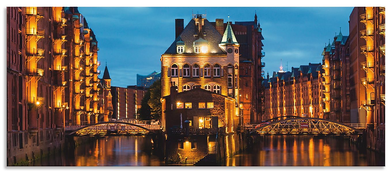 Artland Küchenrückwand "Teil der alten Speicherstadt in Hamburg", (1 tlg.), günstig online kaufen