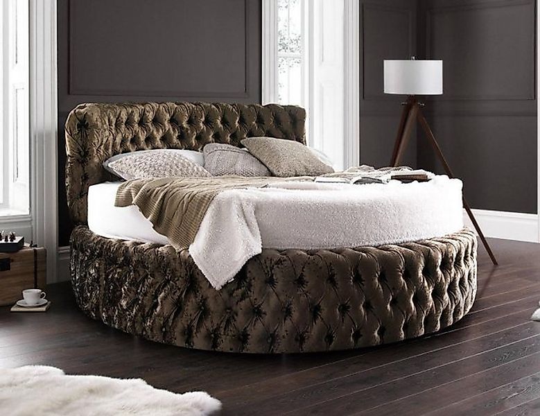 JVmoebel Bett Luxus Design Rundbett Rundes Bett Ehe Rund XXL Hotel Bett (1- günstig online kaufen