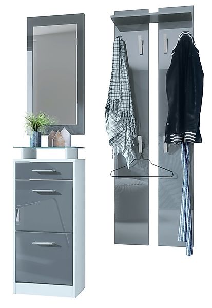 Vladon Garderoben-Set Loret V2, (Garderobe Set günstig online kaufen