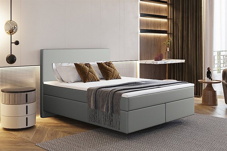 Fun Möbel Boxspringbett Boxspringbett Schlafzimmerbett ROCIO DELUX Nr.5 Kun günstig online kaufen