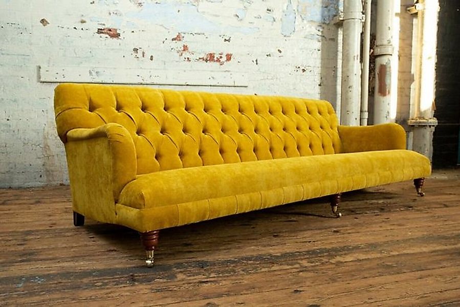 JVmoebel Chesterfield-Sofa Klassische Sofa 4 Sitzer Sofas Couchen Leder Gel günstig online kaufen