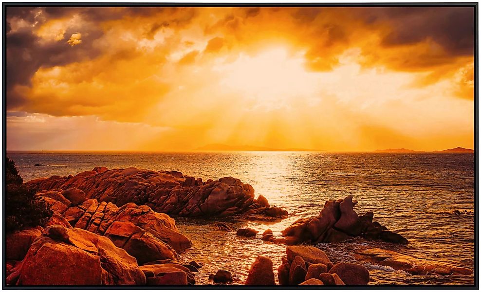 Papermoon Infrarotheizung »Capriccioli Beach Sonnenuntergang Sardinien« günstig online kaufen