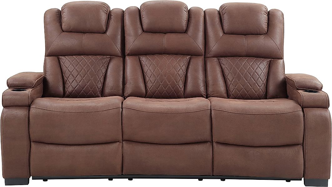 ATLANTIC home collection 3-Sitzer "Faris", Zwei Relaxfunktionen, klappbare günstig online kaufen