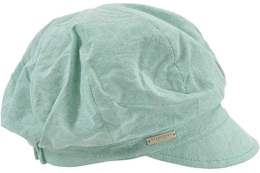 Seeberger Schiebermütze Chambraystoff Schildmütze günstig online kaufen