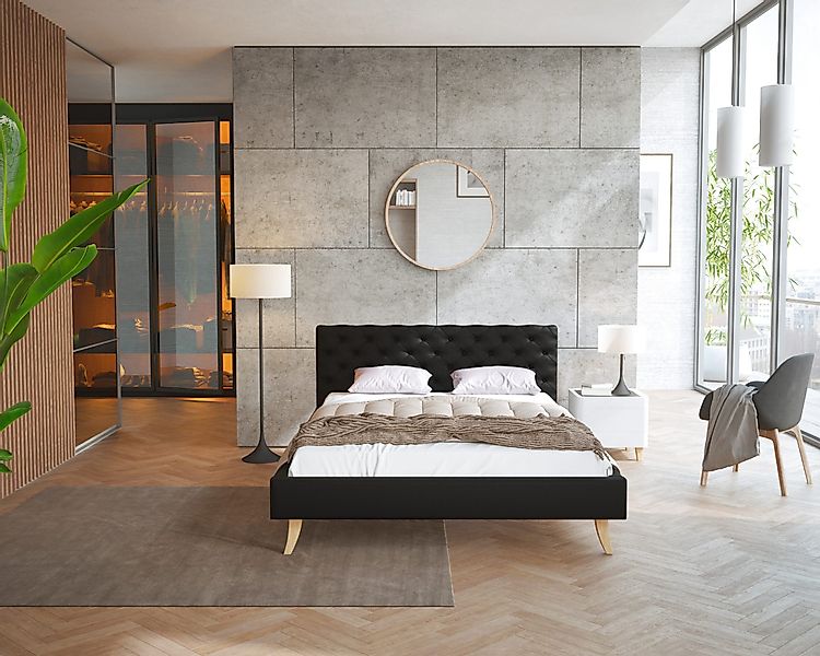 thematys Polsterbett Bett aus Velours 120x200, günstig online kaufen