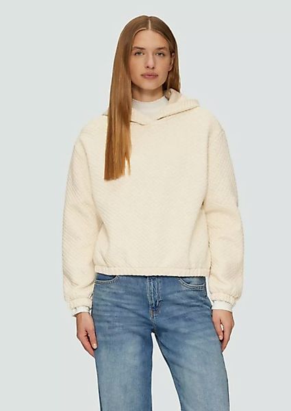 s.Oliver Sweatshirt Relaxed-Fit-Hoodie mit Waffelstruktur günstig online kaufen