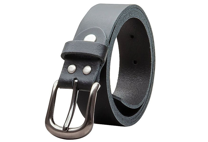 COLOGNEBELT Ledergürtel OM324-SL-Schwarz MADE IN GERMANY, Schwarz Kürzbar, günstig online kaufen