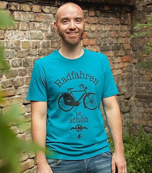 "Radfahren Ist Schön" - Fair Wear Männer T-shirt günstig online kaufen