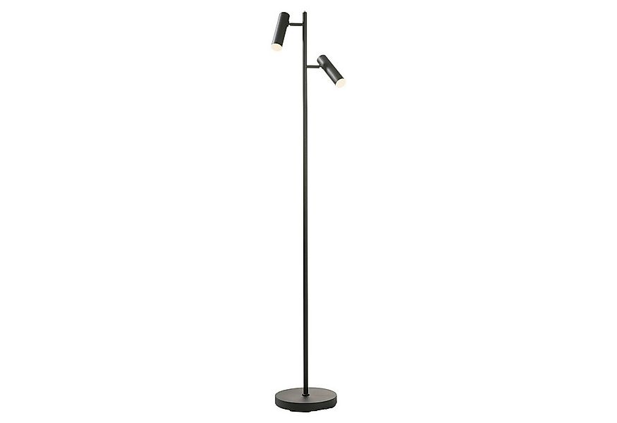casa NOVA LED Stehlampe Stehleuchte FOX, 2-flammig, H 160 cm, Schwarz, Anpa günstig online kaufen