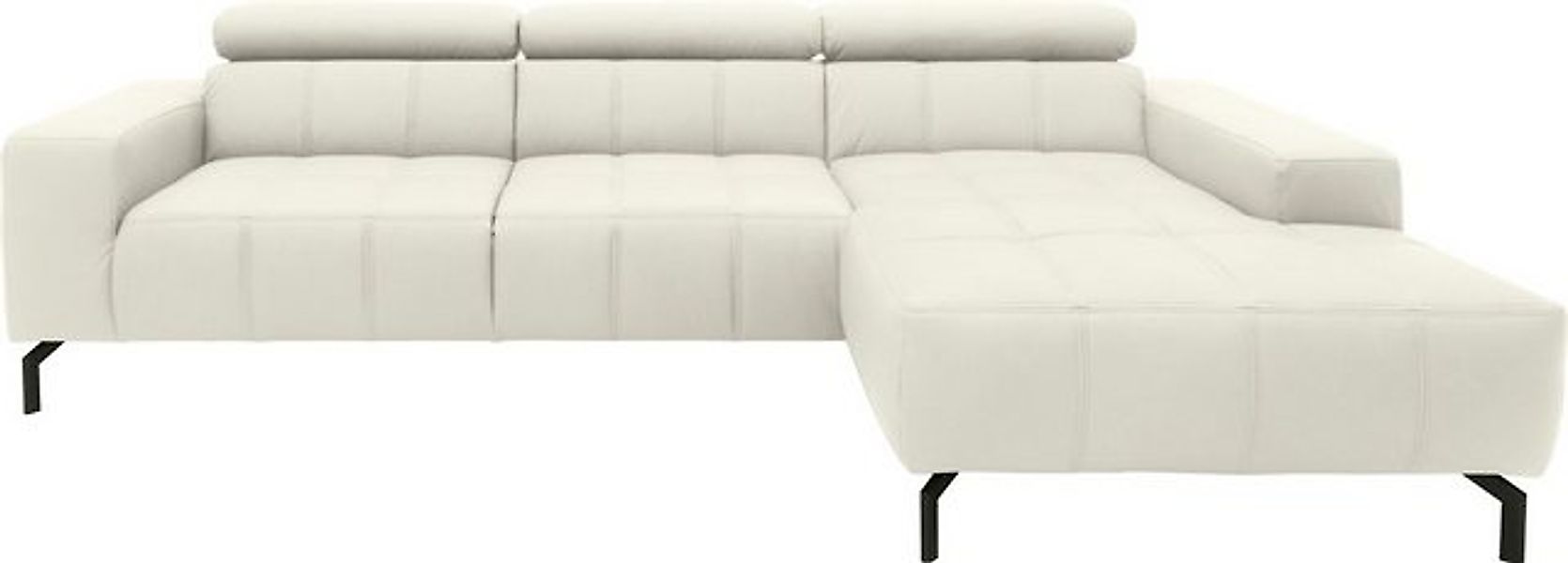DOMO collection Ecksofa "Cunelli tolle Sitznähte als Designelement, fester günstig online kaufen