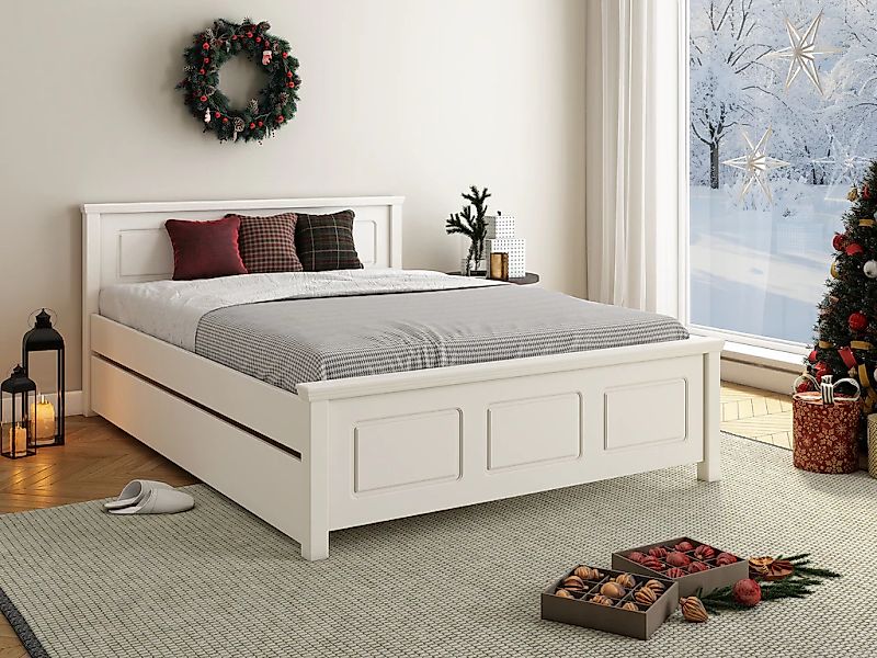 OTTO home Massivholzbett ""ERIK", Made in Europe, optional mit Schublade, M günstig online kaufen