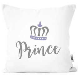 MoonWorks Dekokissen Kissen-Bezug Princess Prince Krone günstig online kaufen