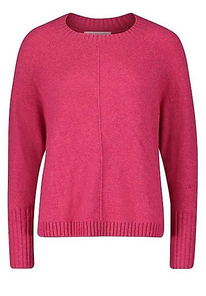 Betty&Co Sweatshirt Strickpullover Kurz 1/1 Arm, Bright Pink Melange günstig online kaufen